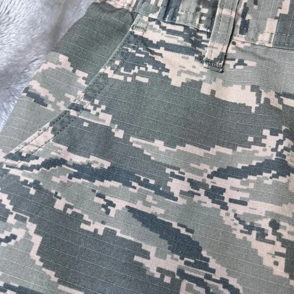 USAF Air Force ABU Tiger Stripe Camo Cargo Shorts Mens 34 Military Cut-Offs - Picture 16 of 16